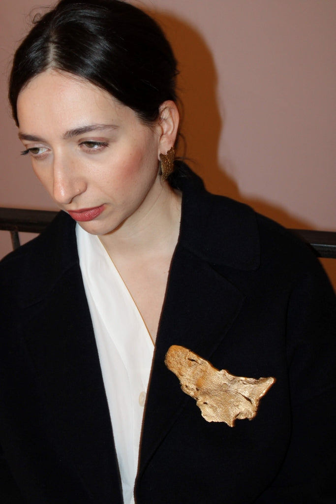 Eucalyptus Golden Bark - Unique Piece |Brooch|