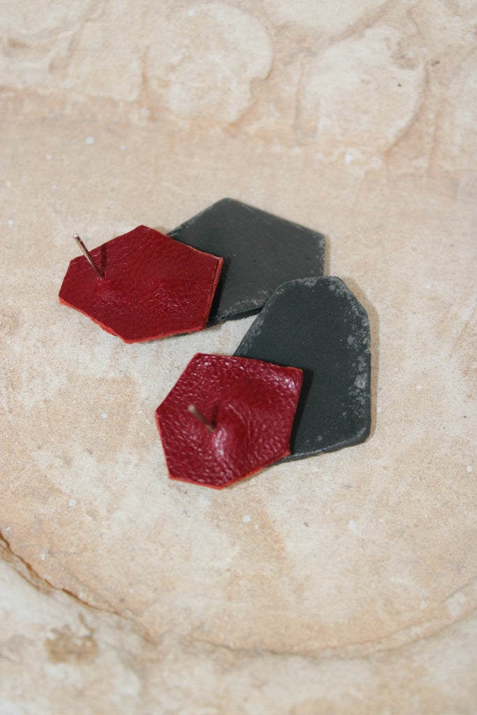 Poly Leather Earrings