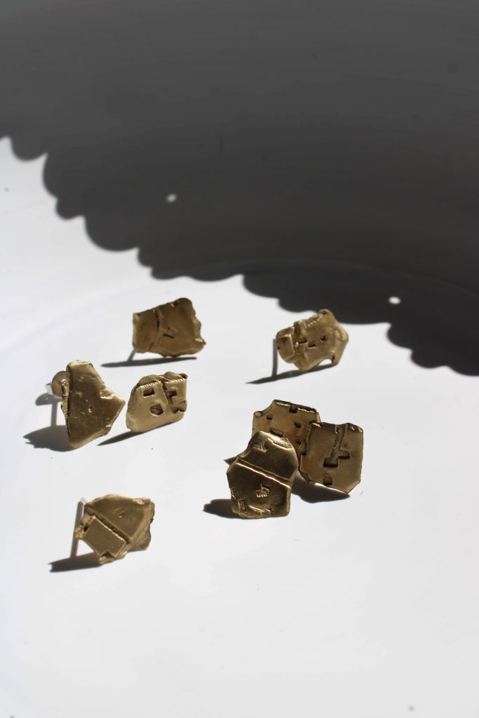 Frammento Bronze S |Earrings|