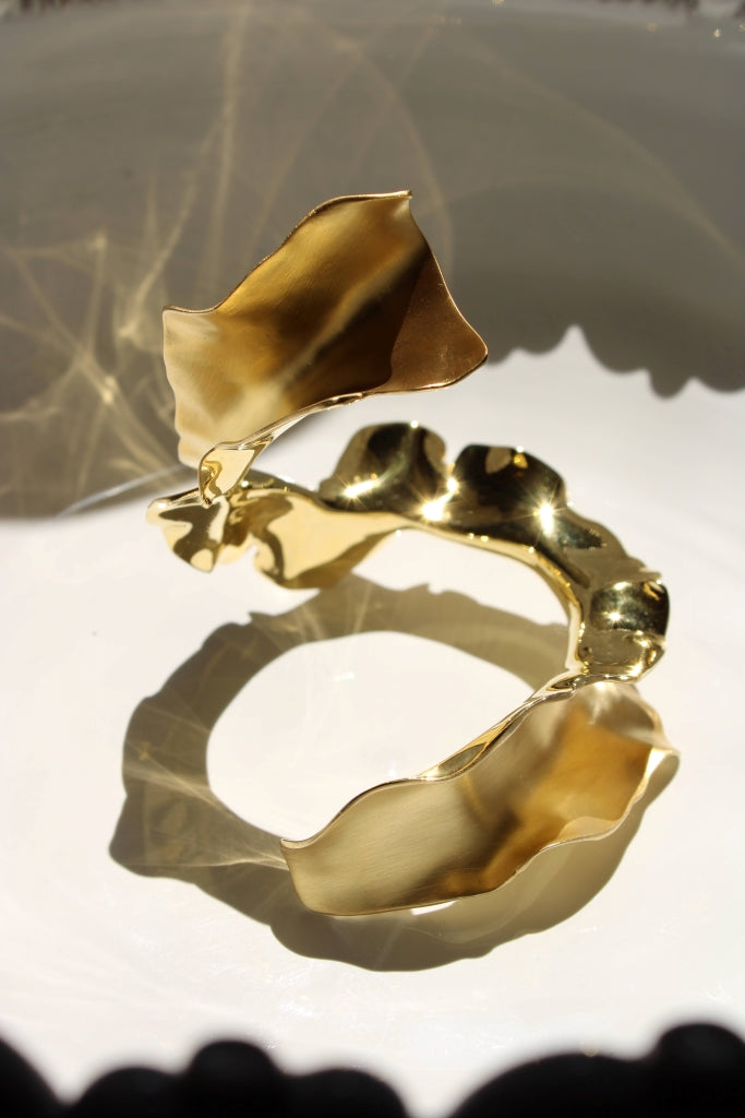 Flamenco Flower Bracelet in Gold - ONE OF A KIND
