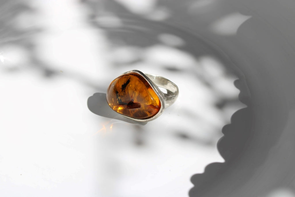 Terra with Amber - UNIQUE PIECE |Ring|