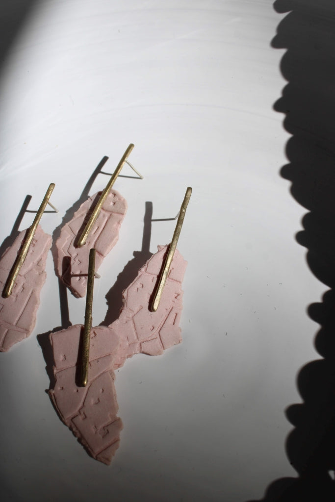 Frammento in Rose |Earrings|