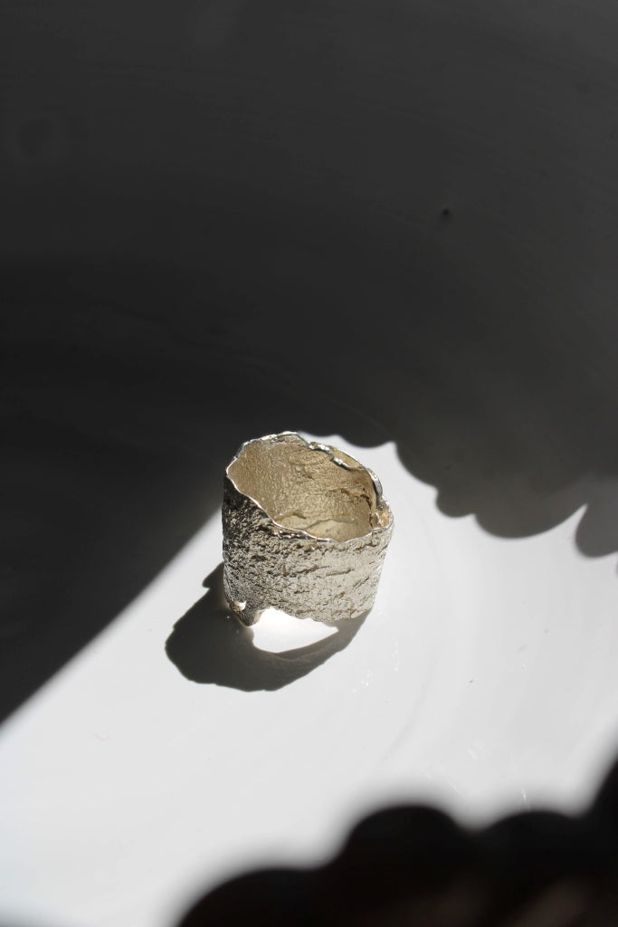 Eucalyptus Bark Ring II - Unique Piece