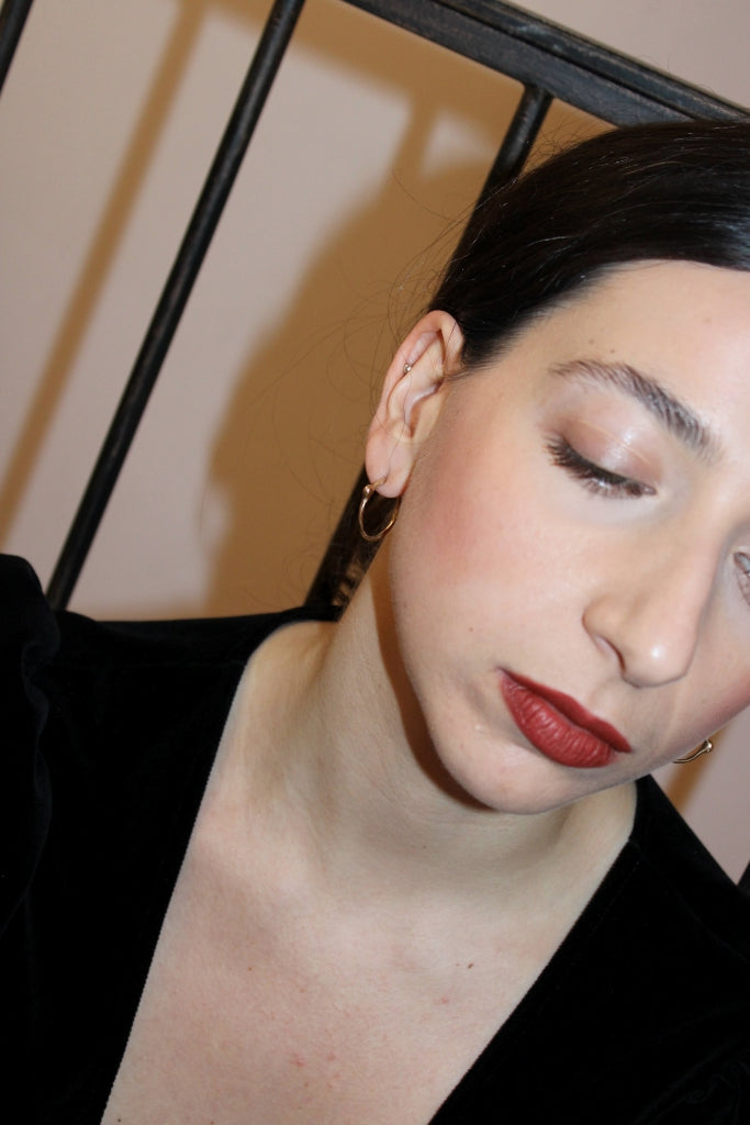 Impulso Hoops in Bronze