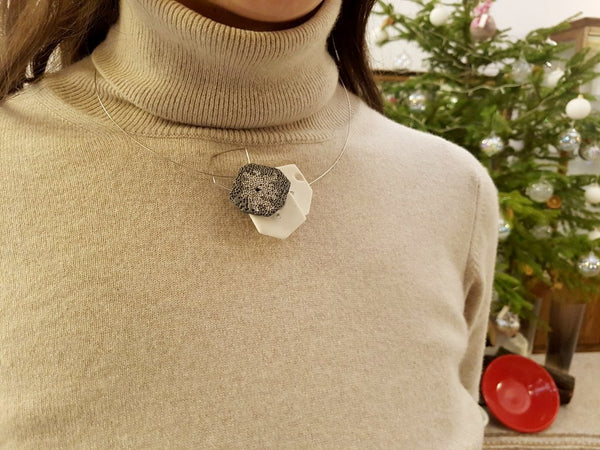 Poly Semina in Platinum |Necklace|